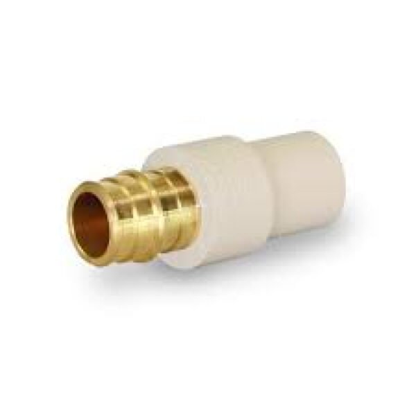 Apollo 3/4 In. Brass PEX-A Barb X 3/4 In. Schedule CPVC Straight Adapter