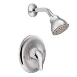 Moen-Chateau Single Handle Posi-Temp Shower Trim with Shower Head - Less Rough In Valve