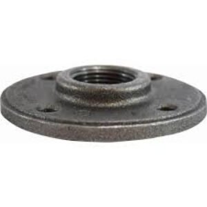 2 BLACK FLOOR FLANGE