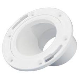 Closet Flange w/Adjustable metal ring (EpoxyCoated) (H) 4x3"