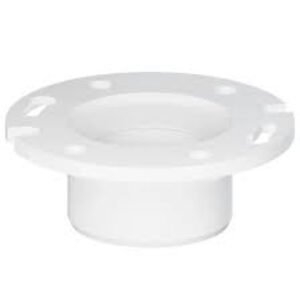 Closet Flange w/Adjustable plastic Ring  (S) 4x3"