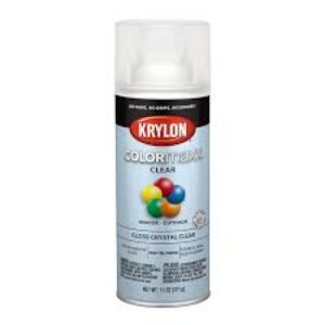12 Oz Krylon K05515007 Crystal Clear COLORmaxx Paint & Primer Spray Paint, Gloss