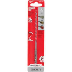 3/16" x 4" x 6" SHOCKWAVE™ Impact Duty Carbide Hammer Drill Bit