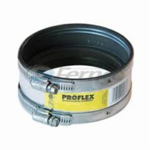Fernco® PROFLEX® 3000-66 Shielded Pipe Coupling, 6 in, Cast Iron x Plastic/Steel/XH Cast Iron, PVC, Domestic