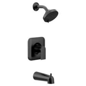 Moen T2473EPBL Genta LX Posi-Temp Pressure Balancing Eco-Performance Modern Tub and Shower Trim Valve Required, Matte Black