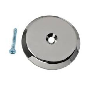 4-1/2 CHROME PLASTIC FLAT WHITH