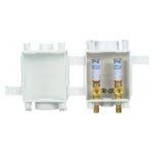 MultiBox™ Fire-Rated Washing Machine Outlet Box with Hammer Arresters and Auxiliary Drain Box