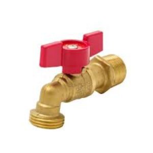 1/2 in. x 3/4 in. Brass MPT/SWT x MHT Quarter-Turn Hose Bibb