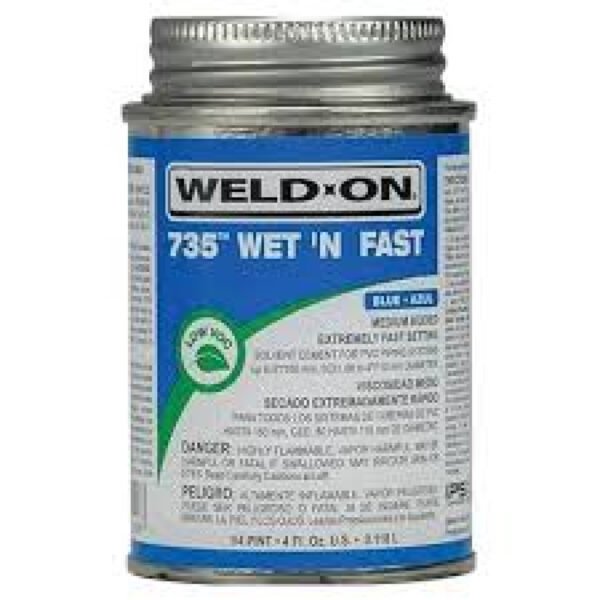 (1) 1/4PT BLUE WET N FAST