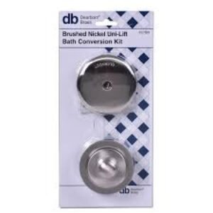 Dearbor Bath Waste Conversion Kit, Brushed Nickel, Model K27bn