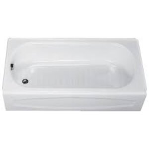American Standard LH New Salem 60" Enameled Steel Soaking Bathtub with LEFTH Hand Drain