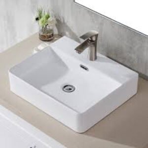 20 x 17 Inch Wall Mount Sink White Ceramic Floating Bathroom Sink Classic Lavatory Wall Mounted Bathroom Sinks 20"x17"x6"