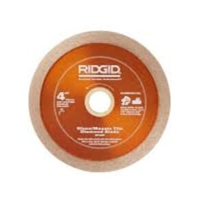 RIDGID Diamond Blade Wet Tile Saw Replacement Glass Tile Cutting Accessory 4 In