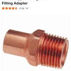 1/2 FTG. X M ADAPTER WROT