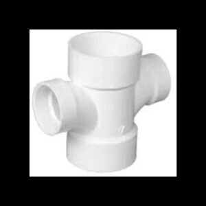 Double Sanitary Tee, Reducing?ALL HUB? 3x3x1-1/2x1-1/2"
