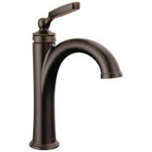 Delta Woodhurst 1.2 GPM Single Hole Bathroom Faucet with Push Pop-Up Drain Assembly