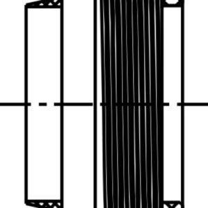 TRAP ADAPTER CAP W/GASKET 1-1/2"