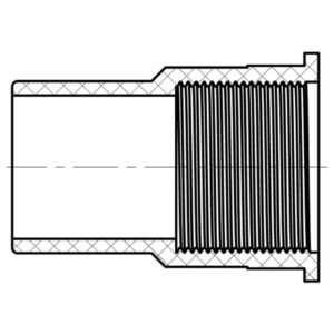 Trap Adapter Plug(H x NPSM Thread) 1-1/2"