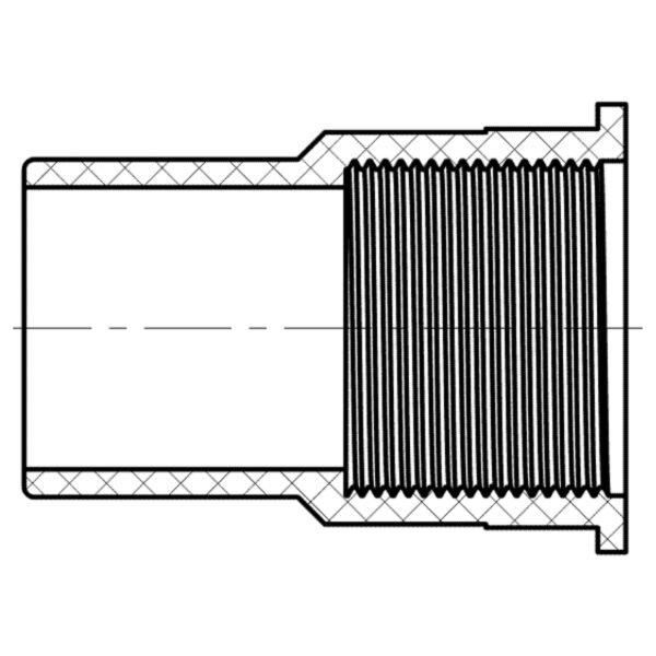 Trap Adapter Plug(H x NPSM Thread) 1-1/2"