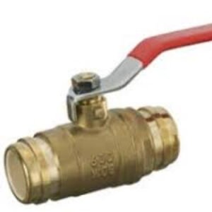 Sioux Chief 648 Ball Valve, 1 Inch CPVC, Forged Brass Body, Full Port, Chrome Plated Ball