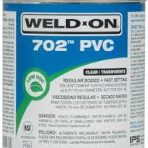 1/2 PT CLEAR GOLD LABEL PVC CEMENT