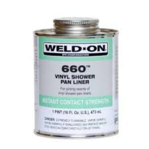 1 PT SOLVENT CEMENT SHOWER PAN LINER