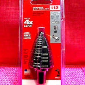 Milwaukee 48-89-9212 #12 Jam Free Step Drill Bit ~NEW/Sealed
