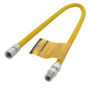 "3/8"" ID, (1/2"" OD), 1/2"" MIP x 3/8"" FIP, 60"", YELLOW COATED FLEXIBLE GAS CONNECTOR.  Min BTU Rating 53200"