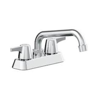Seasons 4 in. Centerset 2-Handle Laundry Faucet in Chrome