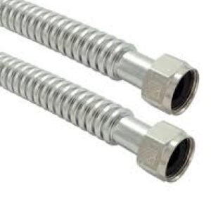 3/4" ID, 3/4" F x F, 18", STAINLESS STEEL FLEXIBLE WATER CONNECTOR
