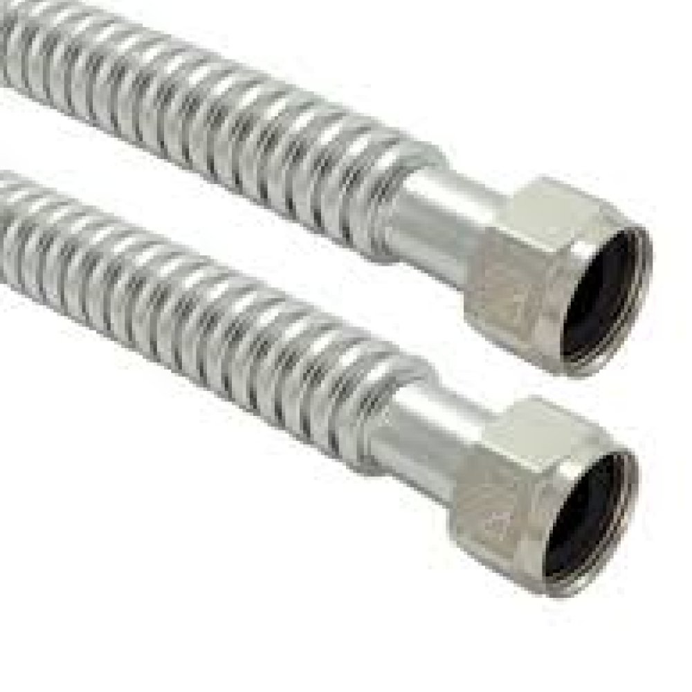 3/4" ID, 3/4" F x F, 18", STAINLESS STEEL FLEXIBLE WATER CONNECTOR