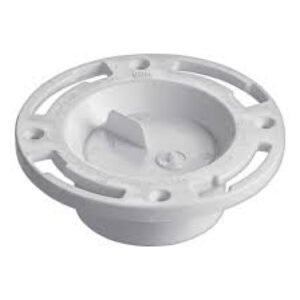 Oatey PVC Level Fit Closet Flange With Test Cap, 3 Or 4 IN