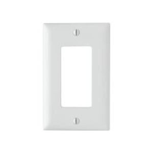 Skip to the end of the images gallery Skip to the beginning of the images gallery Pass & Seymour® TP26W Decorative Wallplate, 1 Gang, Thermoplastic, White