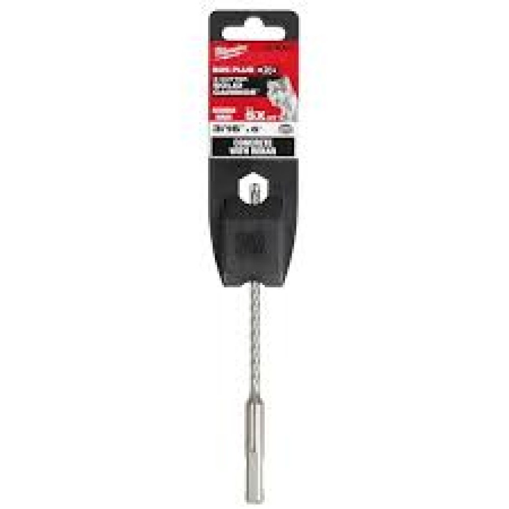 Milwaukee 3/16 in. x 6 in. 4-Cutter SDS-PLUS Carbide Drill Bit