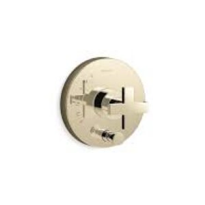 Composed® Rite-Temp® valve trim with push-button diverter and cross handle  K-T73117-3-AF
