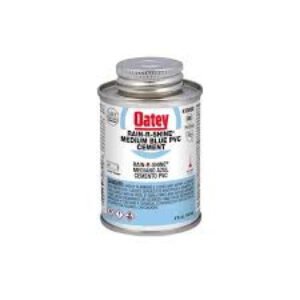 Oatey 30890 Solvent Cement, 4 oz Can, Liquid, Blue
