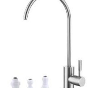 Drinking Water Faucet,Easy to Install Lead-Free Sink RO Faucet,Water Filter Faucet for Kitchen Bar Sink,Brushed Nickel SUS304 Reverse Osmosis Faucet