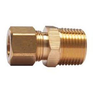 Premier Union 3/8 in. Comp x 3/8 in. MIP Lead Free Brass Adaptor