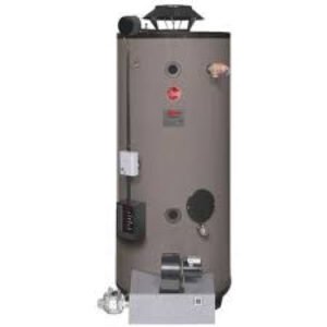 RHEEM COMERCIAL WATER HEATER MODEL# GX90-715A 90 GALLONS 715,000 BTU ASME WATER HEATER SERIAL#