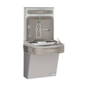 Elkay ezH2O Bottle Filling Station with Single ADA Cooler Filtered Refrigerated Light Gray Model LZS8WSLK