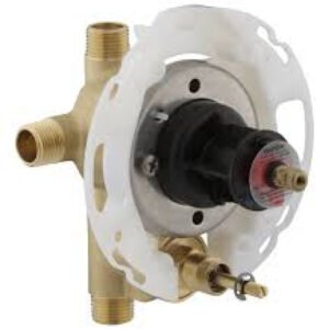 KOHLER 11748-K-NA Rite-Temp 1/2" Pressure-Balancing Valve with Push-Button Diverter, For Showerhead and Handshower Applications