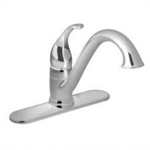 Chrome Moen-7825-Lifestyle Specification View Alternate Image Moen Camerist High-Arc Kitchen Faucet