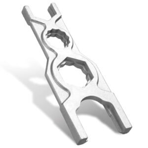 7-3/4 Spud Wrench Flush Valve Wrench Ergonomic Multiple Wrenches for Servicing and Installing Flushometers Spud with Smooth Jawed for Preventing Chrome Damage