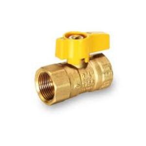 1" FIP x 1" FIP, Ball Valve-YELLOW HANDLE