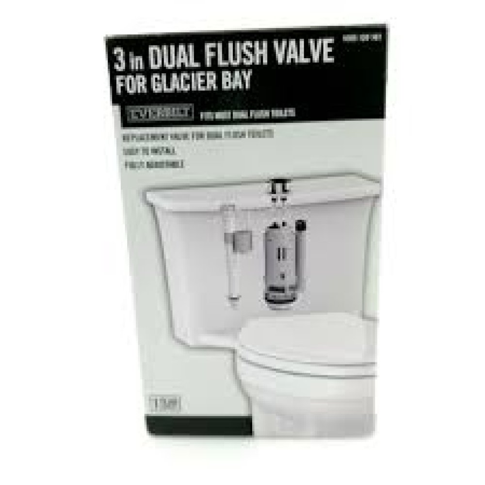 Everbilt 3 In Dual Flush Valve For Glacier Bay Fully Adjustable Gray USA Seller