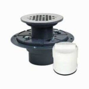 Sioux Chief 821-T200P Shower Pan Drain With Plastic Rim, 2 in, Hub, 4-3/8" Grid, PVC Drain