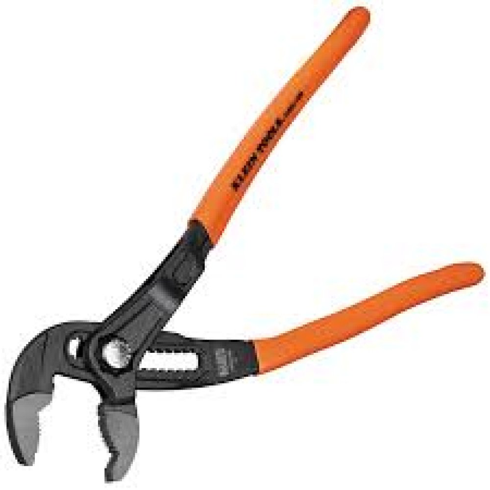 Klein Tools D50510B Pump Pliers, Klaw Quick-Adjust, Curved Jaw, Hardened Teeth for Maximum Torque,