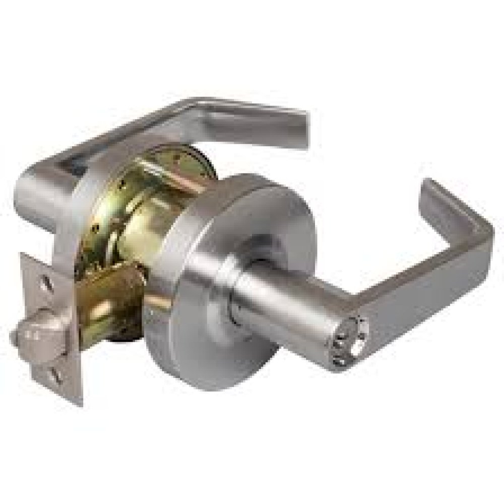 Commercial Door Lever Set Keyed / Entry Function, UL Fire Rated, ANSI 2, Vigilant Collection