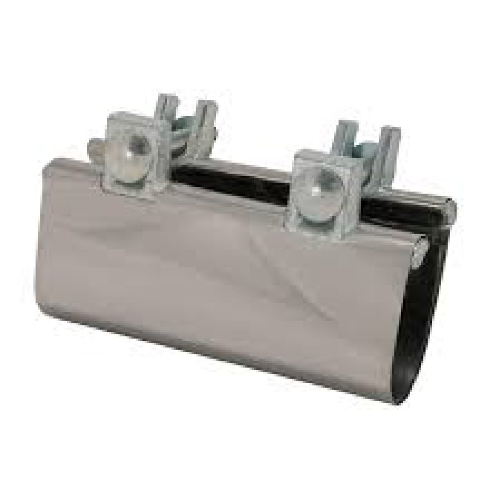 Eastman 6 Inch Pipe Repair Clamp, 2 Inch IPS Connection, Stainless Steel, 45198