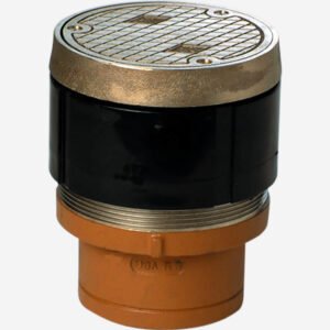 Finished Floor Cleanouts with Round Nickel Bronze Tops